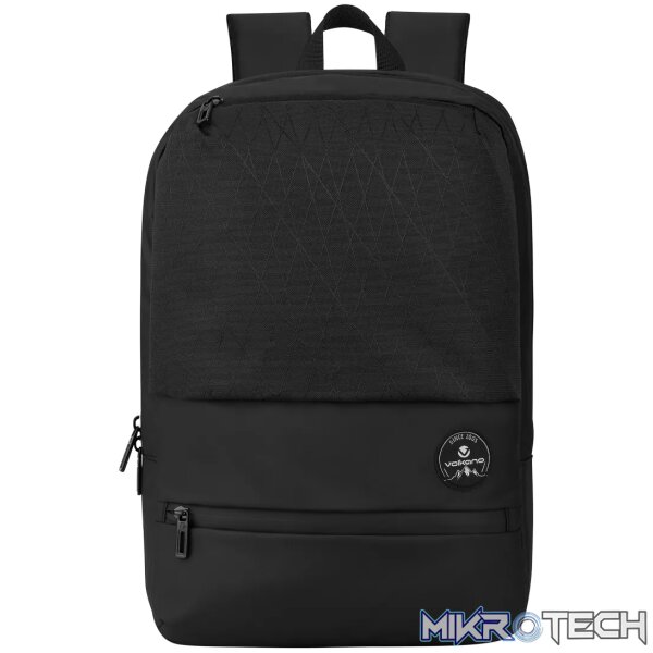 1 Volkano Lisbon Series 15.6" Laptop Backpack Black - Image 1