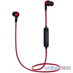 Volkano Moda- Nylon Bluetooth Earphones with Carry case-RD