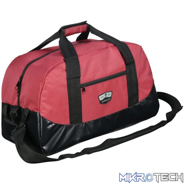 1 Volkano Notties Weekender Duffle 50L Red/Blk - Image 1
