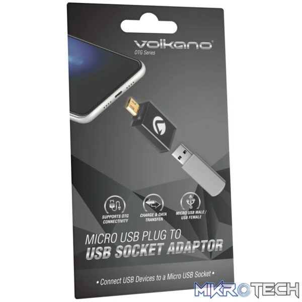 1 Volkano OTG series Micro USB to USB socket adaptor - Image 1