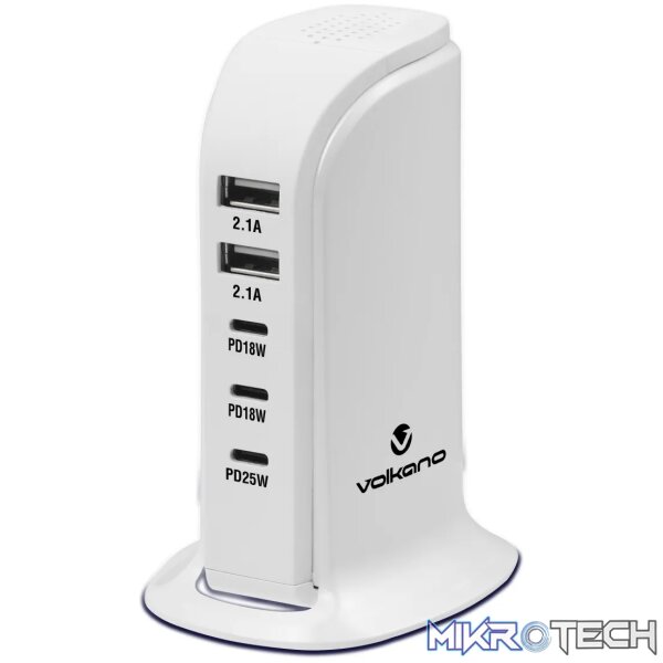 Volkano Peak V2 series 5 port P.D. + USB GaN charger - Image 2