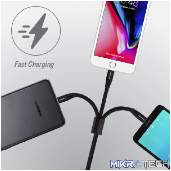 1 Volkano Slim Series 3 in 1 Charging Cable - Image 1