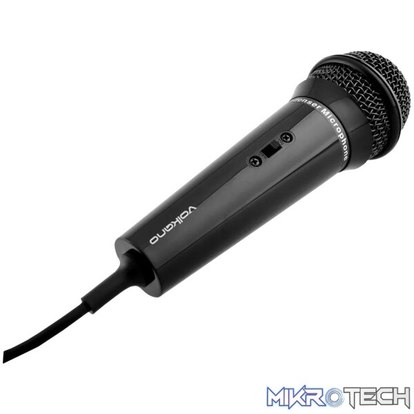 1 Volkano Stream Vocal Microphone with tripod, Aux - Image 1