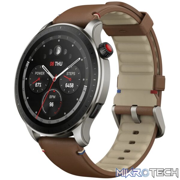 1 Amazfit GTR 4 Vintage Brown Leather - Image 1