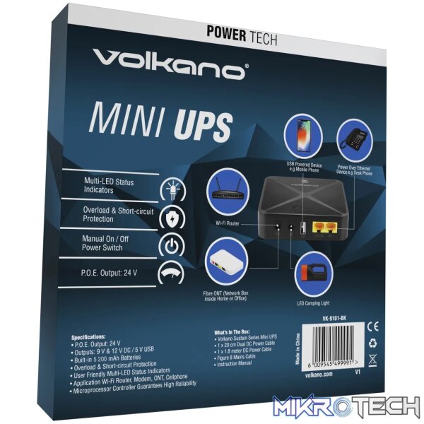 1 Volkano Sustain Series Mini UPS 5200mAh - Image 1
