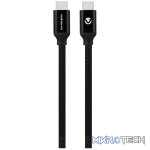 Volkano Weave series Type-C to Type-C cable, 1.2m 18W black