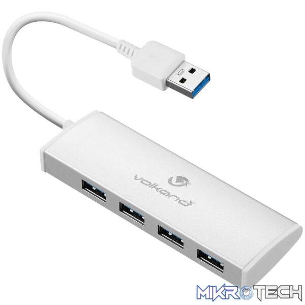 VolkanoX Media series 4 port USB hub with power cable - Image 2