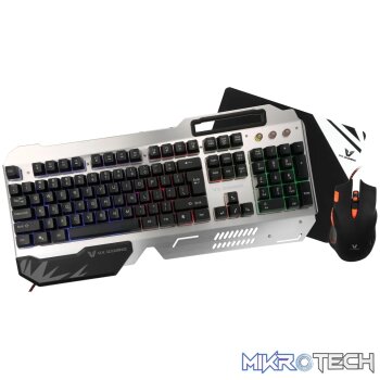VX Gaming Combat Combo metal keyboard, mouse, mousepad