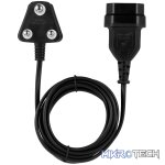 Easy Cable Extender SA 3Pin to 2Pin Euro Socket 2M - Black