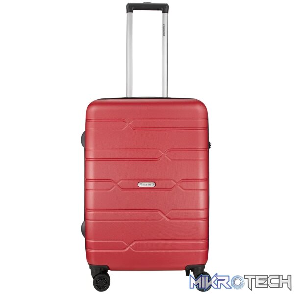 1 Highlander Bondi ABS 4-Wheel Spinner 65cm Luggage Red - Image 1