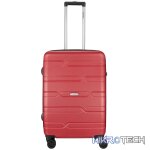 Highlander Bondi ABS 4-Wheel Spinner 65cm Luggage Red - Image 2