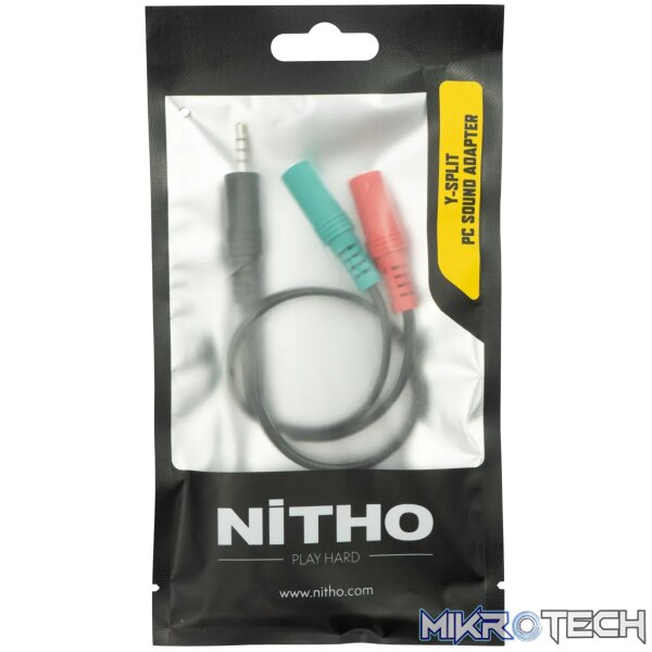1 Nitho Y-SPLIT PC SOUND ADAPTER M/F - Image 1