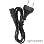 Power Cable 2 pin Figure 8  to 2 Pin 1.2m 5A - black