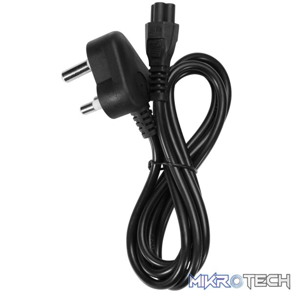 1 Power Cable 3 pin Clover to Type-M 1.8m 2.5A - black - Image 1