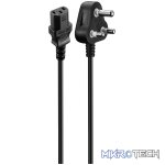 Power Cable 3 pin IEC to Type-M 1.8m 10A - black