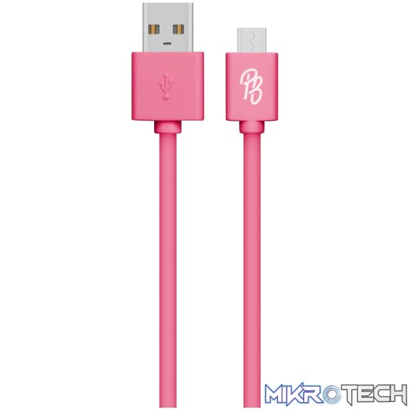 1 Power series Micro USB Cable- Pink - Image 1