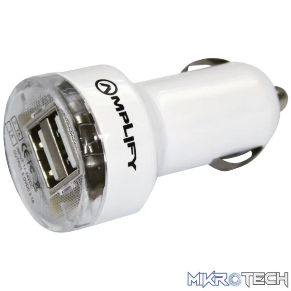1 Amplify Joy Ryder Series Dual USB Car Charger - Image 1