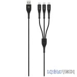 Amplify Linked series 3 in 1 charge cable - black