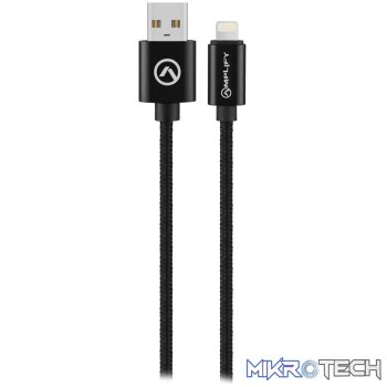 Amplify Linked series USB to Lightning braided cable Blck 1M