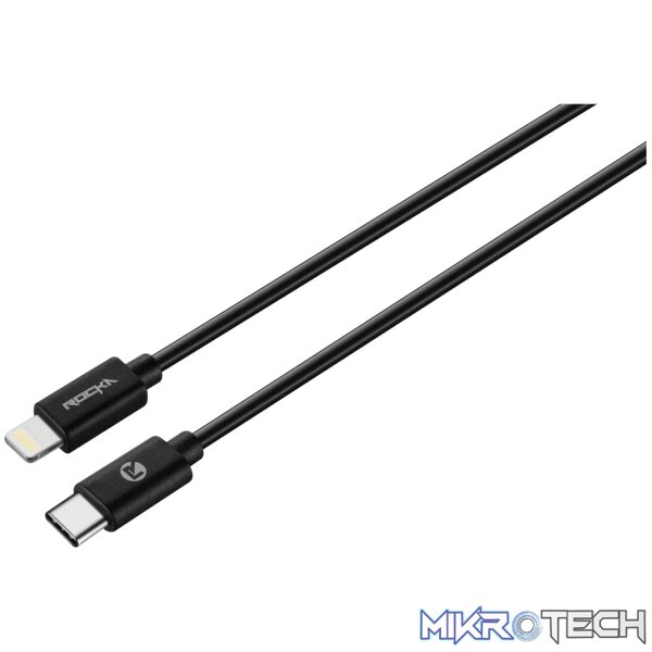1 Rocka Sprite seriesType-C to MFI cable 1.2m black - Image 1