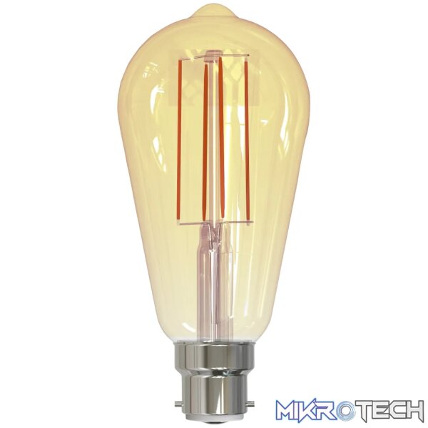 1 Smart WiFi Bulb 5W LED Amber Filament Vintage Bayonet - Image 1