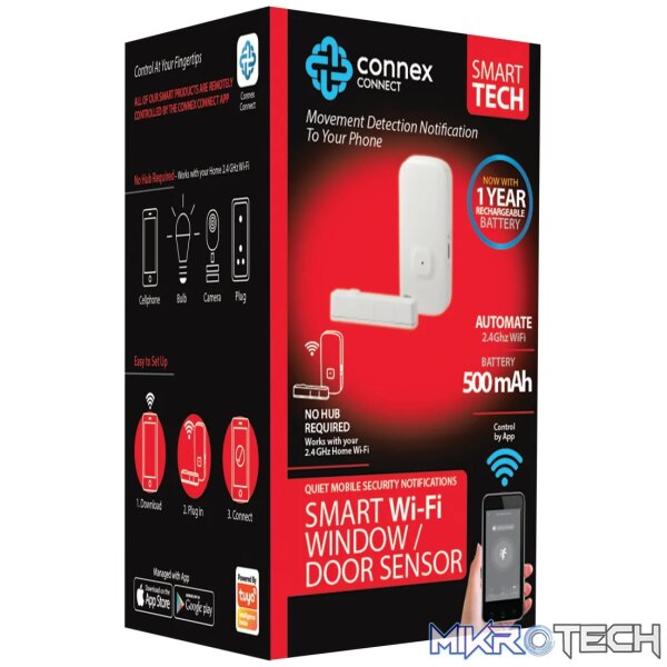 1 Smart WiFi Door Window Sensor Recharge - Image 1