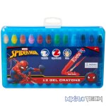 Spiderman 12 Gel Crayons Twist Action Multi