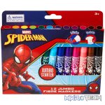 Spiderman 12 Jumbo Fibre Markers Multi