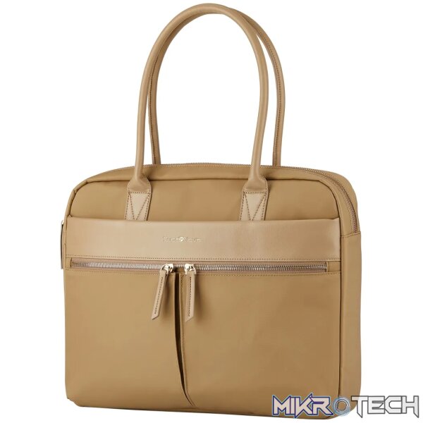 1 SupaNova Sienna 15.6 inch Ladies Laptop Bag Tan - Image 1