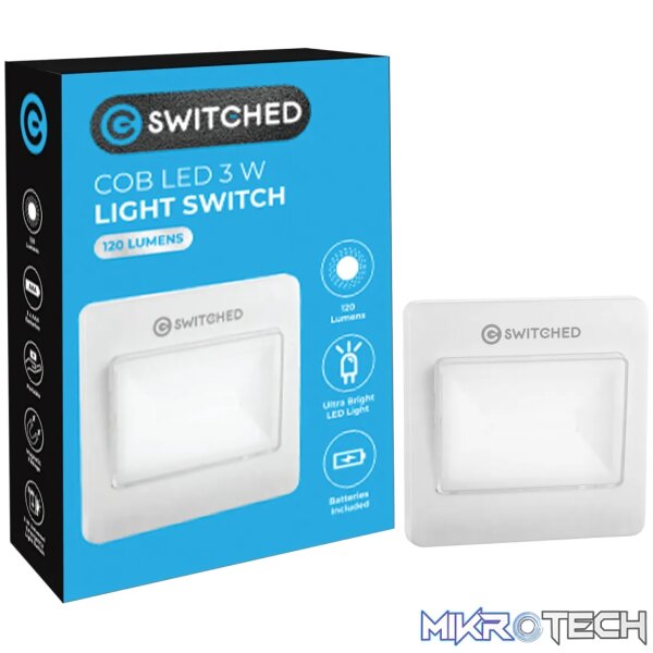1 SWITCHED 120 Lumen LED Light Switch ? White - Image 1