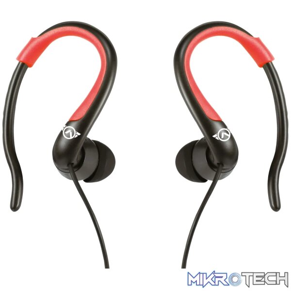1 Amplify Sport Rapid series earbuds with pouch - Black/Red - Image 1