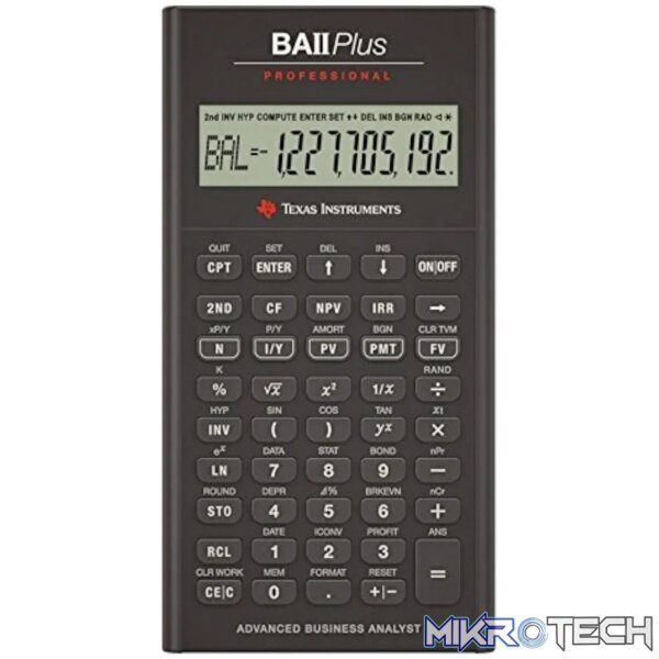 1 Texas Instruments BA ii Plus Professional Financial - Image 1