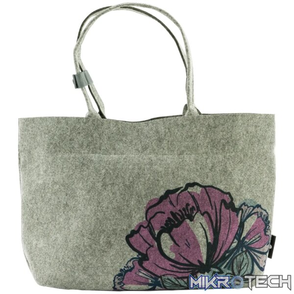 1 Totes Babe Peony Diaper Tote?Grey - Image 1