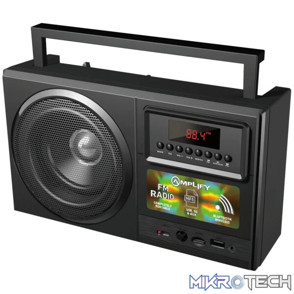 1 Amplify Tuner series Bluetooth Radio - Black - Image 1