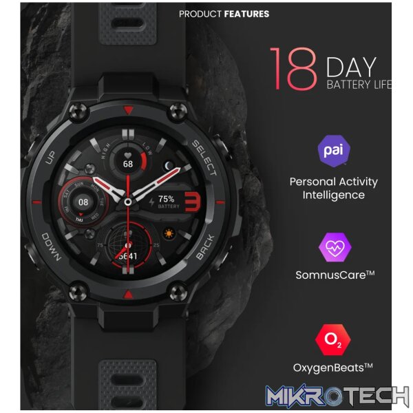 Amazfit T-Rex Pro Meteorite Black - Image 10