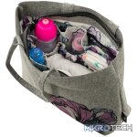 Totes Babe Peony Diaper Tote?Grey - Image 7
