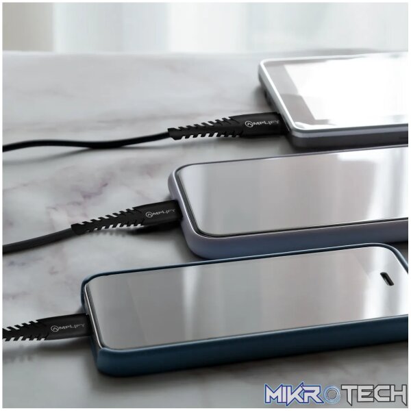 Amplify Linked series 3 in 1 charge cable - black - Image 10
