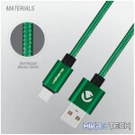 Volkano Fashion series cable Micro USB 1.8m - Apple Green - Image 9
