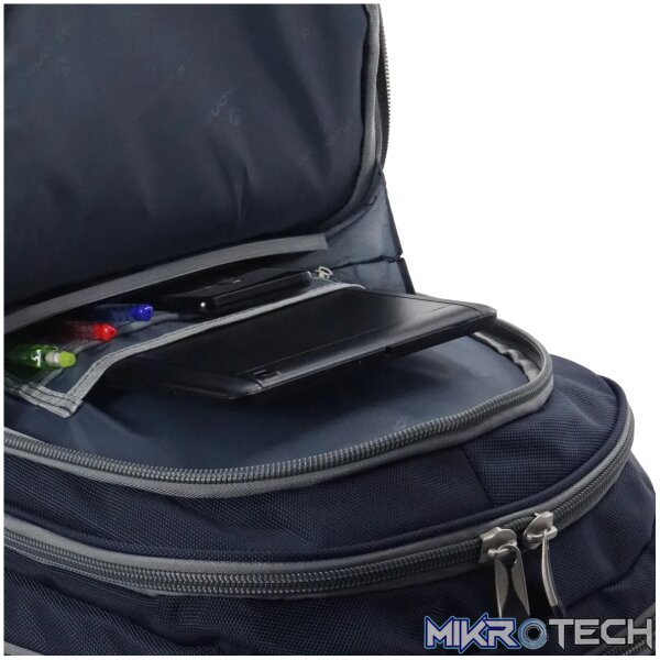 Volkano Orthopaedic Trolley Backpack 35L - Navy/ Grey - Image 10