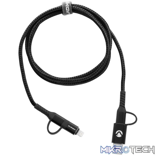 Volkano Weave series 4-in-1 charge & data cable,60 Watt,1.2m - Image 8