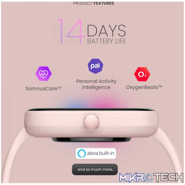 Amazfit Bip 3 Pro Pink - Image 10