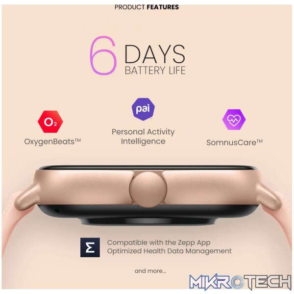Amazfit GTS 2 Petal Pink - Image 10