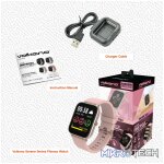 Volkano Azure series Fashion Smart Watch - Pink/Rose Gold - Image 11