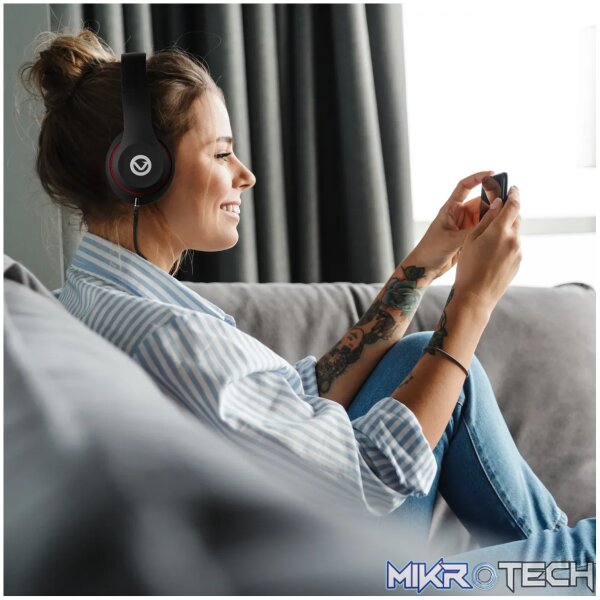 Volkano Falcon Series AUX Headphones - Black - Image 11