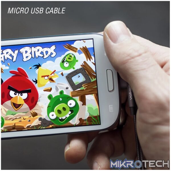 Volkano Iron Series 90? Micro USB Cable - Black - Image 8