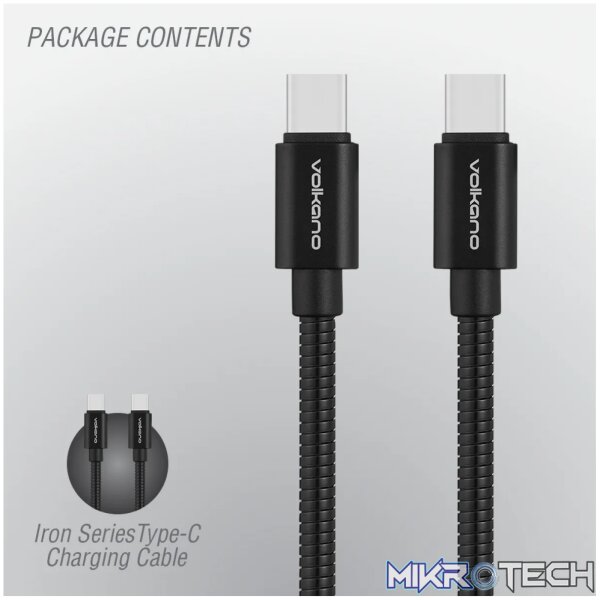 Volkano Iron Series Round Metallic Type-C toType-C Cable - Image 11