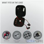 Volkano Moda- Nylon Bluetooth Earphones with Carry case-RD - Image 8