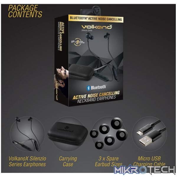 Volkano Silenzio series Active Noise Cancelling Earphones - Image 10