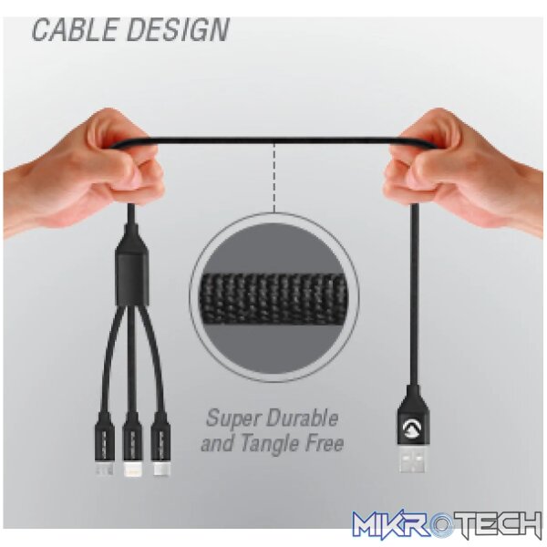 Volkano Weave Series 3 in 1 Charging Cable - Image 11