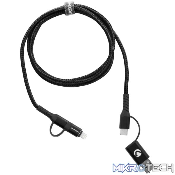 Volkano Weave series 4-in-1 charge & data cable,60 Watt,1.2m - Image 9